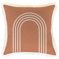 Cushion Cover-Coastal Fringe-Arch-Clay-45cm x 45cm