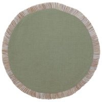 Round Placemat-Solid-Sage-40cm