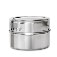 150g Magnetic Spice Jar Stainless Steel Tins - Herb Seasoning Storage Container