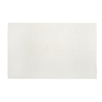 Microfiber Soft Non Slip Bath Mat Check Design (Cream)