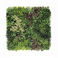 1 SQM Artificial Plant Wall Grass Panels Vertical Garden Foliage Tile Fence 1X1M