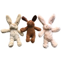 3 x Pet Puppy Dog Toy Play Animal Plush Toy Soft Squeaky 25 cm Toy