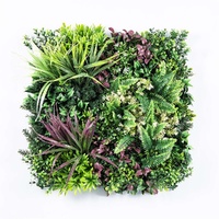 4 Artificial Plant Wall Grass Panels Vertical Garden Foliage Tile Fence 50X50 CM