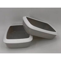 2 X Small Portable Cat Kitten Toilet Litter Box Tray