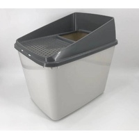 XL Top Entry Cat Litter Box No Mess Large Enclosed Covered Kitty Tray