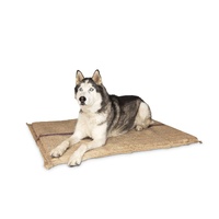 Jumbo Hessian Pet Dog Puppy Bed Mat Pad House Kennel Cushion With Foam 110 x 78 cm