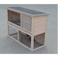 Double Storey Rabbit Hutch Guinea Pig Cage , Ferret cage W Pull Out Tray