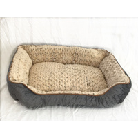 Medium Washable Soft Pet Dog Cat Bed Cushion Mattress-Grey