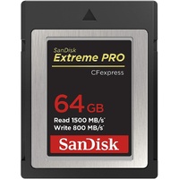 SanDisk 64GB Extreme PRO CFexpress Card Type B - SDCFE-064G-GN4NN READ 1500 MB/S WRITE 800MB/S