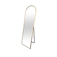 Metal Arch Gold Free Standing Mirror - 50cm x 170cm