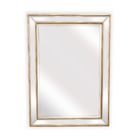 Gold Beaded Framed Mirror - Rectangle 80cm x 110cm