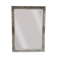 French Provincial Ornate Mirror - Antique Silver - Small 80cm x 110cm