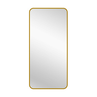 Gold Metal Rectangle Mirror - Medium 80cm x 170cm