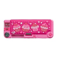 Mallo Filled Compartment Pencil Case (Pink)