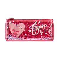 Lovely Mallo Sequin Pencil Case )Pink)