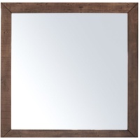 Dresser Mirror Vanity Dressing Table Solid Pine Wood Frame - Grey Stone