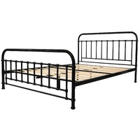 Amarillo Queen Bed Size Metal Frame Platform Mattress Base - Black