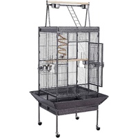 174cm Large Rolling Mobile Bird Cage Birdcage Finch Aviary Parrot Animals Playtop Stand Canary Finch