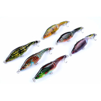 6x 9.5cm Vib Bait Fishing Lure Lures Hook Tackle Saltwater