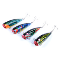 4X 6.8cm Popper Poppers Fishing Lure Lures Surface Tackle Saltwater