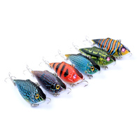 6x 6.5cm Vib Bait Fishing Lure Lures Hook Tackle Saltwater