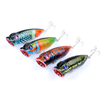 4X 6.5cm Popper Poppers Fishing Lure Lures Surface Tackle Saltwater