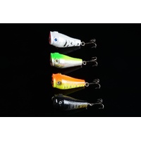 4X 5cm Popper Poppers Fishing Lure Lures Surface Tackle Fresh Saltwater