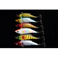 6x 8cm Vib Bait Fishing Lure Lures Hook Tackle Saltwater