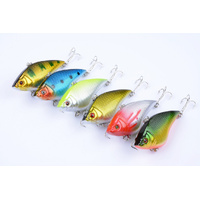 6x 7cm Vib Bait Fishing Lure Lures Hook Tackle Saltwater