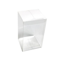 10 Pack of 8x8x10cm Clear PVC Plastic Folding Packaging Small rectangle/square Boxes for Wedding Jewelry Gift Party Favor Model Candy Chocolate Soap B