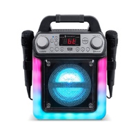 Singing Machine HDMI Groove Mini Portable Karaoke System with Bluetooth and Voice Changing Effects