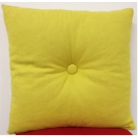 Button Mustard Yellow Pre Filled 40x40cm Cushion or Chair pad