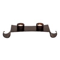 Decorative Black Metal Tea Light Candle Holder Stand