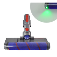 Fluffy head with laser light for Dyson V7, V8, V10, V11 & V15