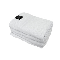 550GSM Set of 4 100% Cotton Terry Bath Towels 70 x 140 cm Silver