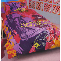 Hannah Montana Purple Quilt Cover Set Single