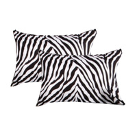 Accessorize 2 Pce Zebra Standard Pillowcase