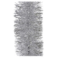 5x 2.5m Christmas Tinsel Xmas Garland Sparkly Snowflake Party Natural Home Décor, Traditional Silver