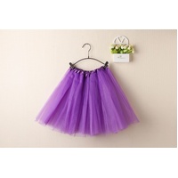 New Adults Tulle Tutu Skirt Dressup Party Costume Ballet Womens Girls Dance Wear, Purple, Adults