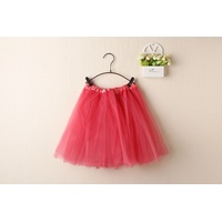 New Adults Tulle Tutu Skirt Dressup Party Costume Ballet Womens Girls Dance Wear, Watermelon Red, Adults