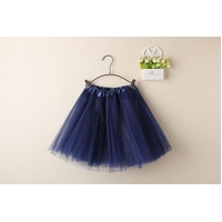 New Kids Tutu Skirt Baby Princess Dressup Party Girls Costume Ballet Dance Wear, Navy, Kids