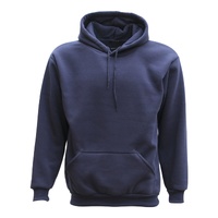 Adult Unisex Men's Basic Plain Hoodie Pullover Sweater Sweatshirt Jumper XS-8XL, Navy, L