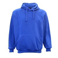 Adult Unisex Men's Basic Plain Hoodie Pullover Sweater Sweatshirt Jumper XS-8XL, Royal Blue, 2XL