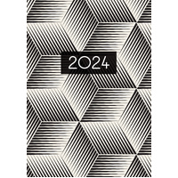 Black & White - 2024 A5 Padded Cover Diary Premium Planner Book New Year Gift