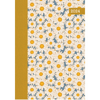 Hazy Daisies 2024 A5 Padded Cover Diary Premium Planner Book Xmas New Year Gift