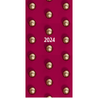 Golden Balls - 2024 Flexi Pocket Diary Premium Planner Christmas New Year Gift