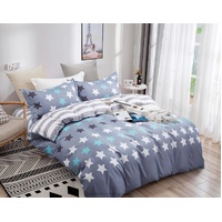 Stars Super King Size Quilt/Duvet Cover Set