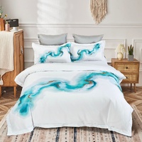 Ocean Marble Quilt Cover Set - King Size