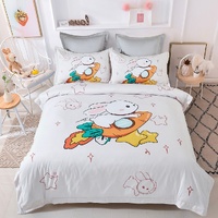 Rabbit Kids Quilt Cover Set - King Single Size