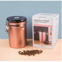 1.5L Storage Container with Spoon Champagne Gold